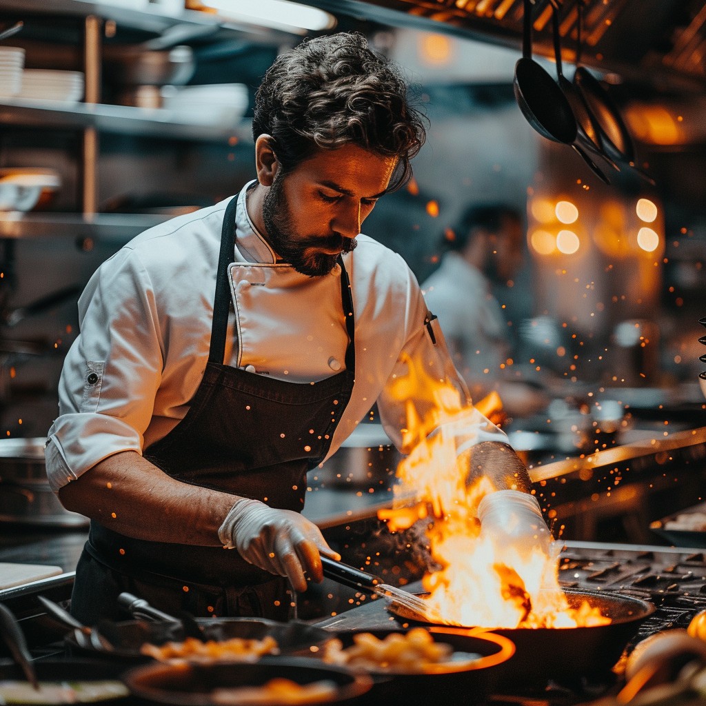 Free Fiery Cooking Action Image - Chef, Cooking, Fire | Download at ...