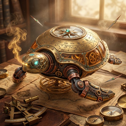Mech Turtle Shell Free Mechanical Turtle Navigator Image - Steampunk, Mechanical, Turtle ...
