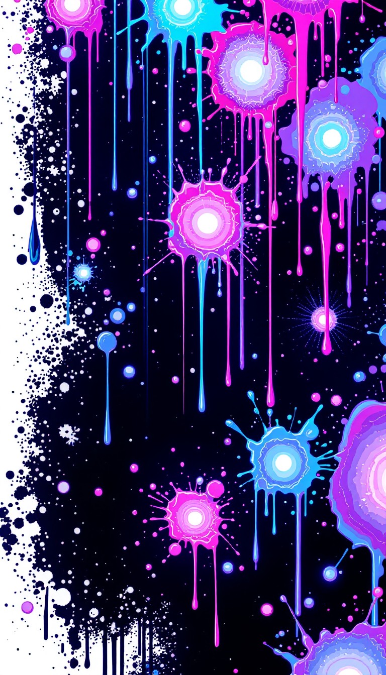 Free Neon Splash Cascade Image - Neon, Splash, Digital | Download at ...