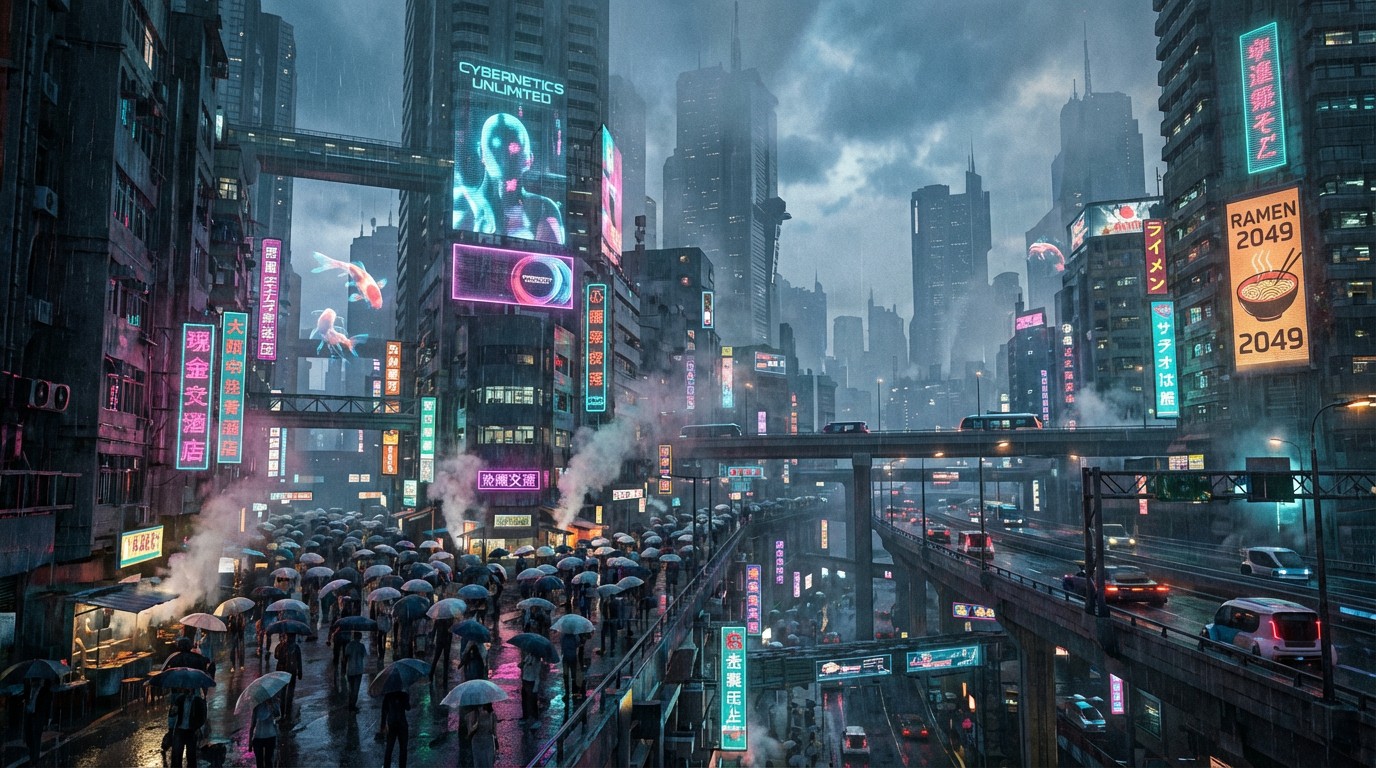 Free Neon Cyberpunk Metropolis Image - Cyberpunk, Neon, Futuristic ...