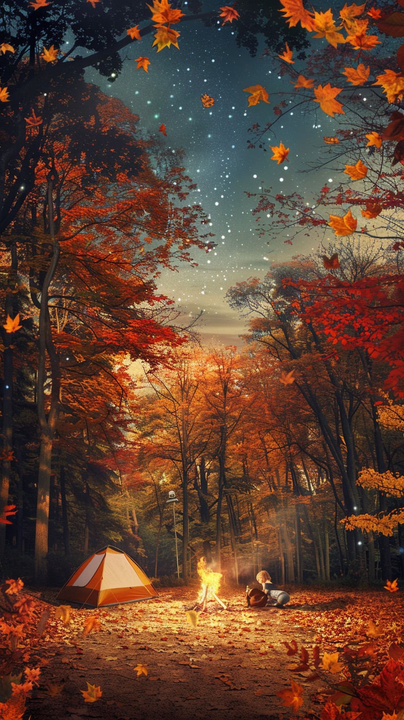 Free Autumn Camping Bliss Image - Autumn, Camping, Campfire | Download ...