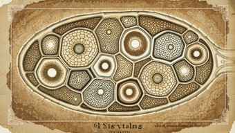 Ancient Cellular Design Free Vintage Cell Anatomy Image - Vintage, Botanical, Illustration ...
