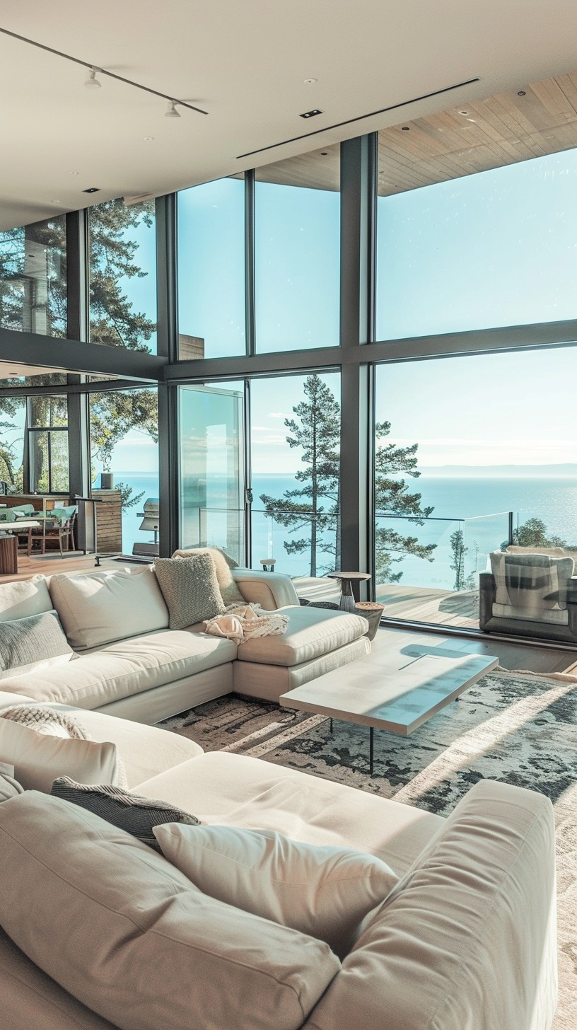 Free Oceanfront Luxury Living Image - Ocean, Luxury, Living Room ...