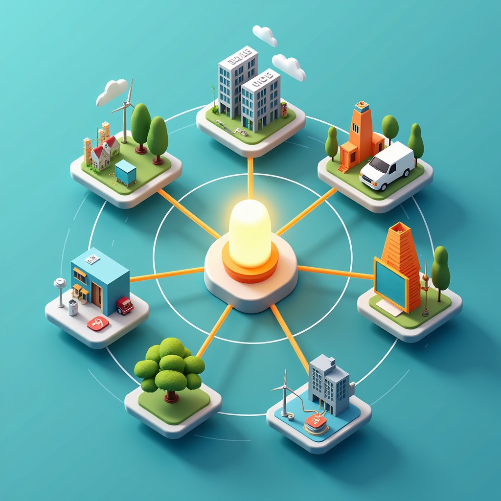 Free Balanced Business Web Image - Economy, Network, Isometric ...