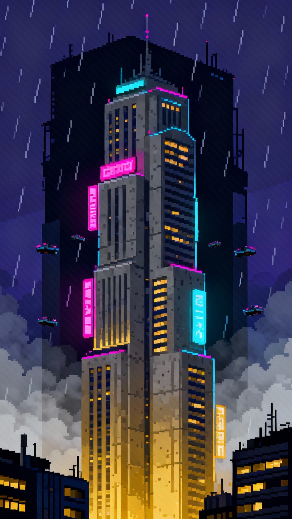 Free Cyberpunk Pixel City Photo - Cyberpunk, Pixel, Art | Download at ...