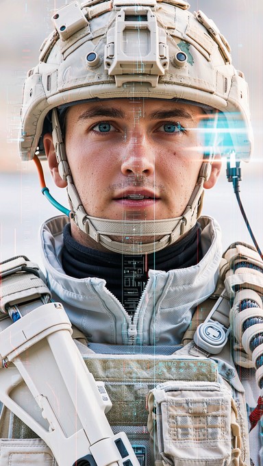Free Cybernetic Warrior Portrait Image - Cyberpunk, Soldier, Warrior ...