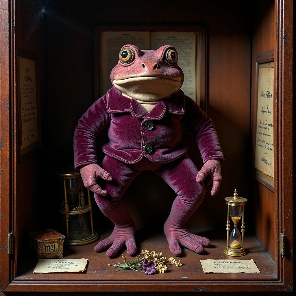 Free Victorian Frog Curiosity Image - Frog, Purple, Velvet | Download ...
