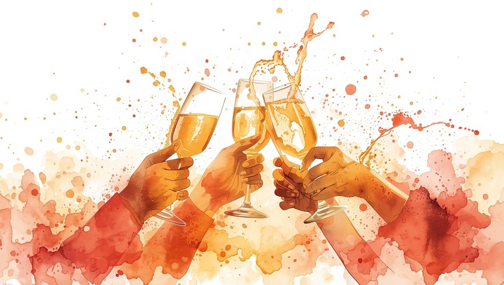 Abstract Toast Free Toast To Joy Image - Celebration, Toast, Watercolor | Download at ...