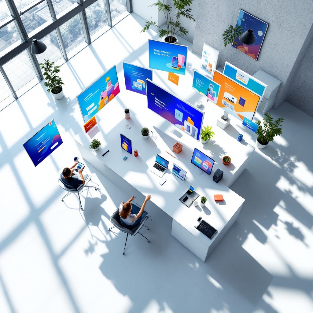 Free Dynamic Marketing Workspace Image - Workspace, Modern, Creative ...
