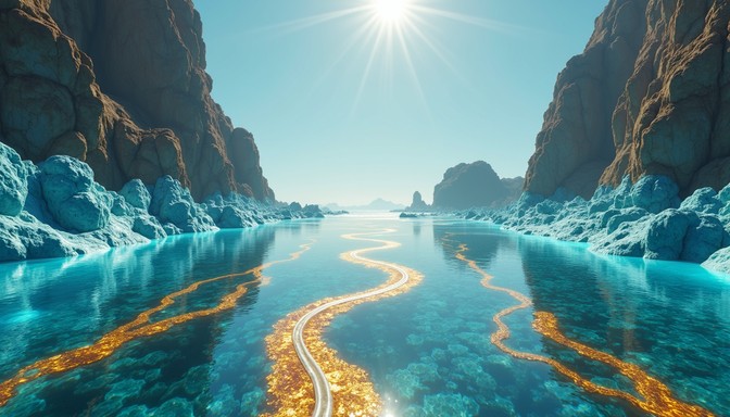 Solid Gold Path Free Golden Crystal Path Image | Download at StockCake