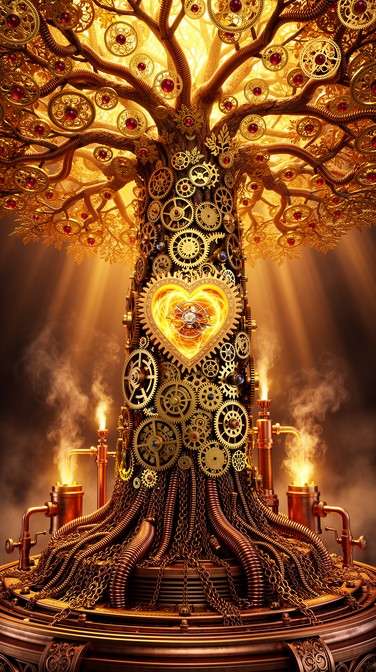 Free Clockwork Tree Life Image - Steampunk, Clockwork, Mechanical ...