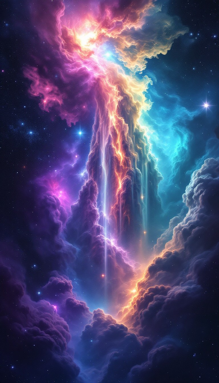 Free Celestial Color Cascade Photo - Nebula, Cosmic, Space | Download ...