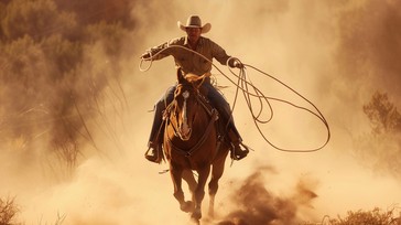 Free Cowboy Roping Cattle Image - Cowboy, Horse, Lasso | Download at ...