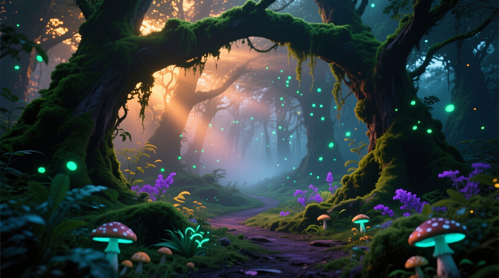 Free Magical Forest Gateway Image - Forest, Magical, Enchanted ...