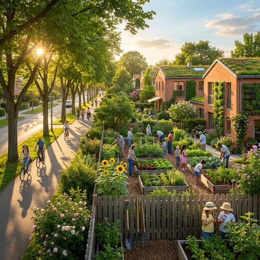 Free Green Community Living Image - Neighborhood, Community, Garden ...