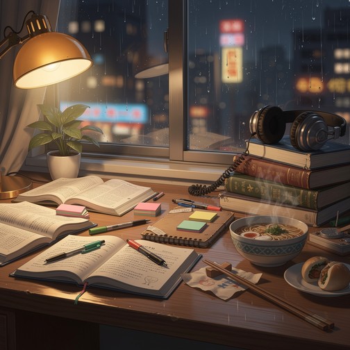Free Cozy Study Nook Image - Study, Desk, Lofi | Download at StockCake