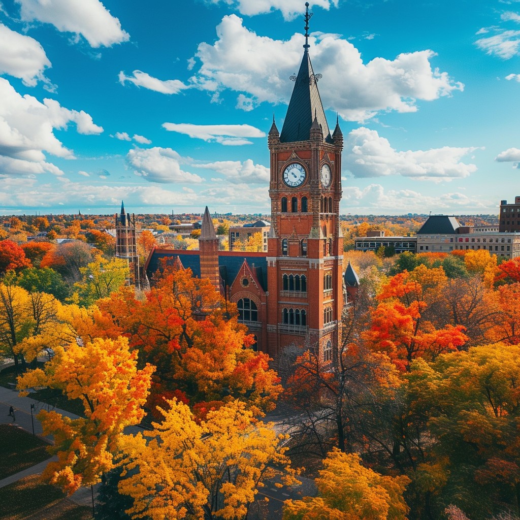 Free Autumn Clock Tower Image - Autumn, Clocktower, Foliage | Download ...