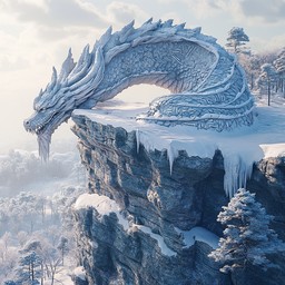 Free Snowy Dragon Sculpture Image - Snow, Dragon, Sculpture | Download ...