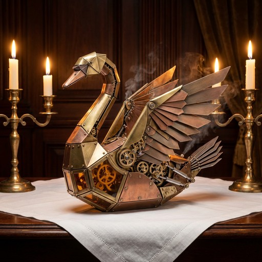Free Steampunk Brass Swan Image - Steampunk, Swan, Mechanical ...