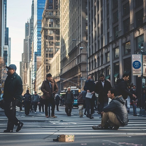 Free Urban Street Scene Image - City, Street, Pedestrians | Download at ...