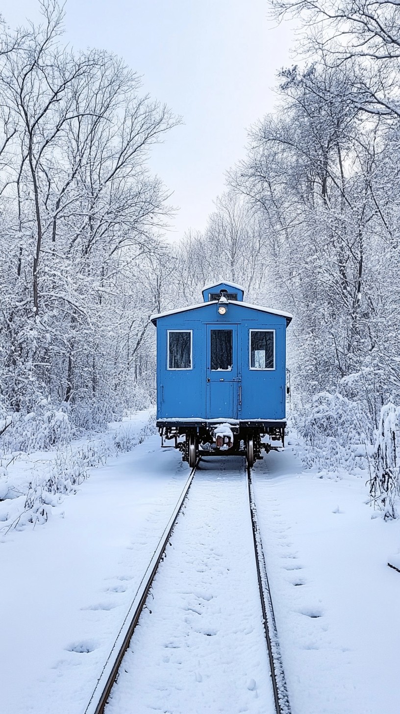 Snow Train Ride Free Snowy train ride Image - Snow, Train, Winter | Download at StockCake