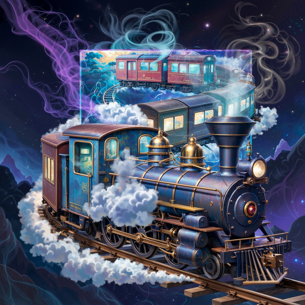 Dalimation Train Free Dimensional Train Journey Image - Train, Locomotive, Dimensional ...