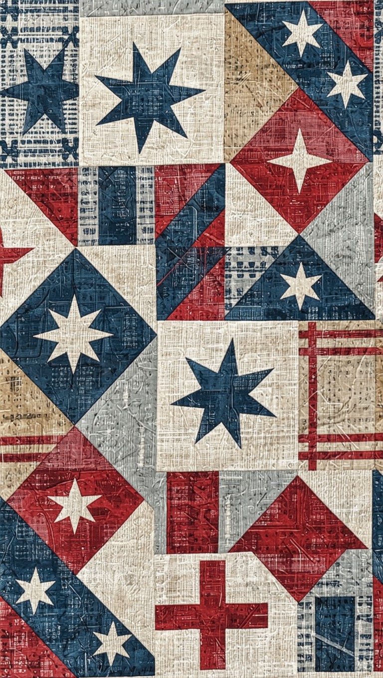 Free Vintage Americana Pattern Image - Americana, Vintage, Patriotic ...