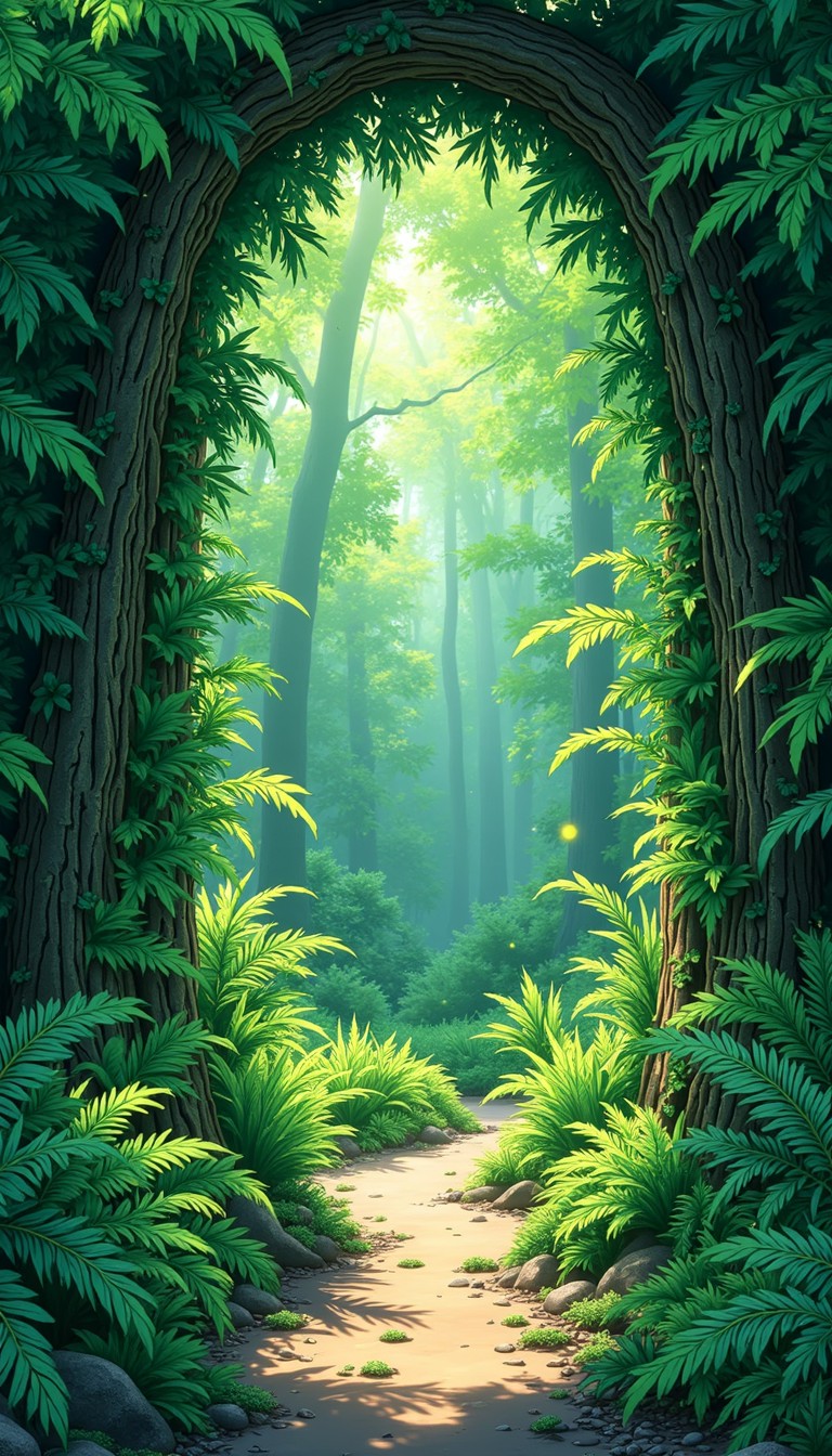 Free Enchanted Forest Gateway Image - Forest, Pathway, Ferns | Download ...