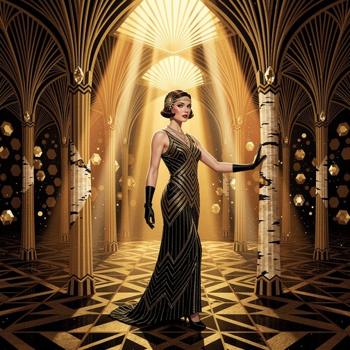 Free Art Deco Elegance Image - Anime, Illustration, Woman | Download at ...