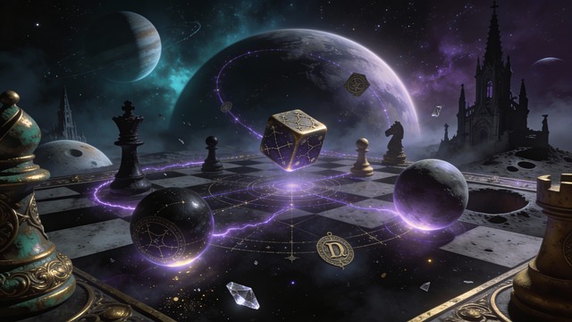 Free Cosmic Chess Game Image - Chess, Cosmos, Space | Download at StockCake