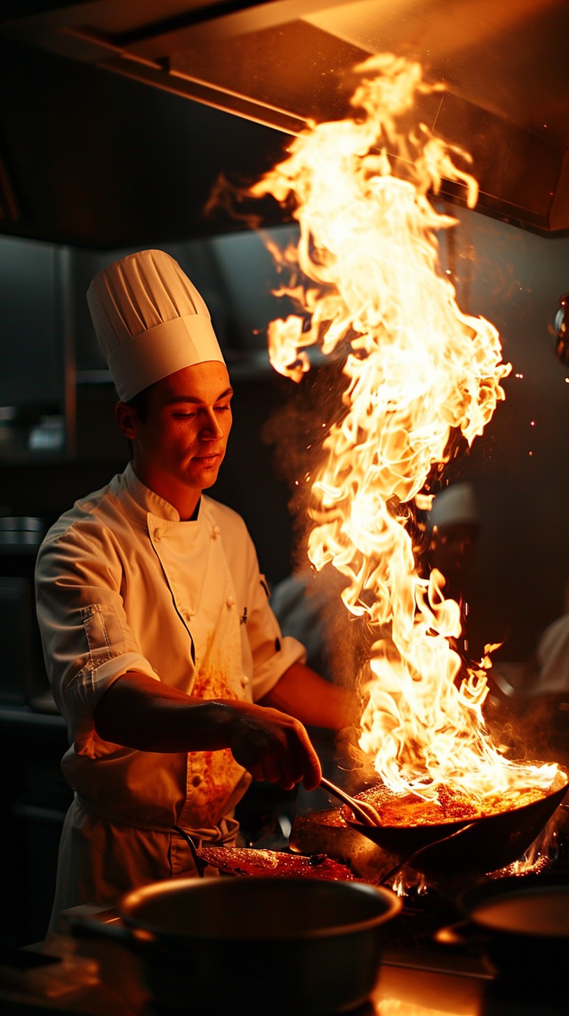Free Fiery Cooking Display Image - Chef, Cooking, Fire | Download at ...