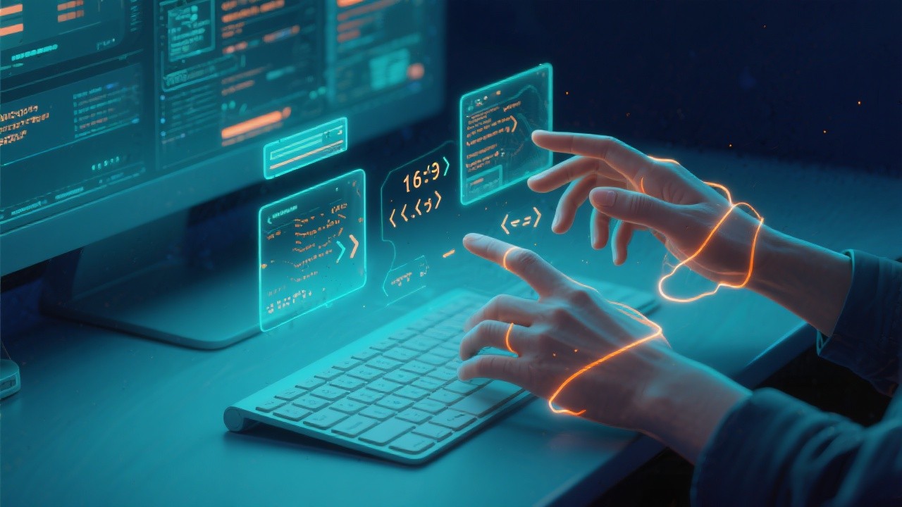 Free Future Coding Workspace Image - Coding, Holographic, Developer ...