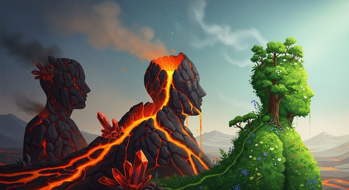 Lava Humann Free Volcanic Transformation Sequence Image - Volcanic, Transformation ...