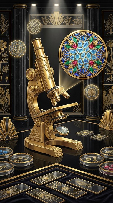 Free Art Deco Laboratory Image - Microscope, Golden, Luxury | Download ...