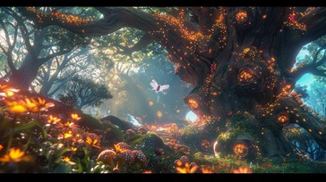 Free Enchanted Forest Scene Image - Enchanted, Forest, Magical ...