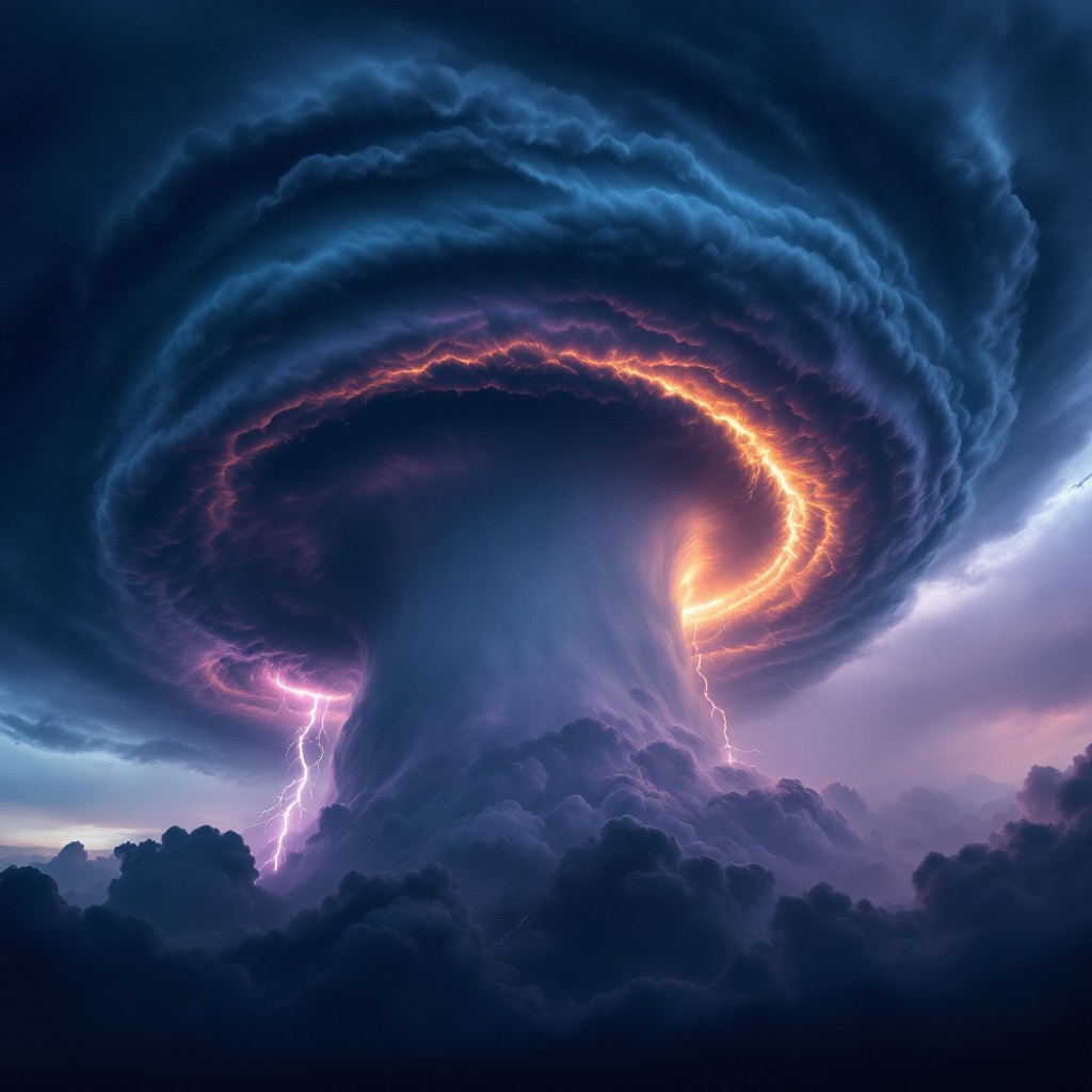 Free Majestic Storm Spiral Image - Storm, Supercell, Lightning ...