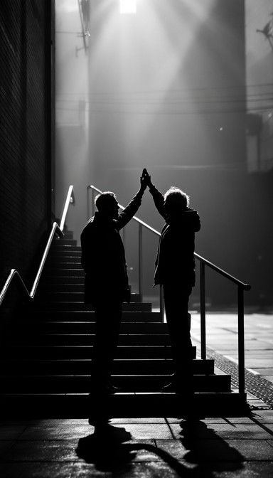 Two Shadows Stairs Free Steps Of Connection Image - Staircase, Urban, Connection ...