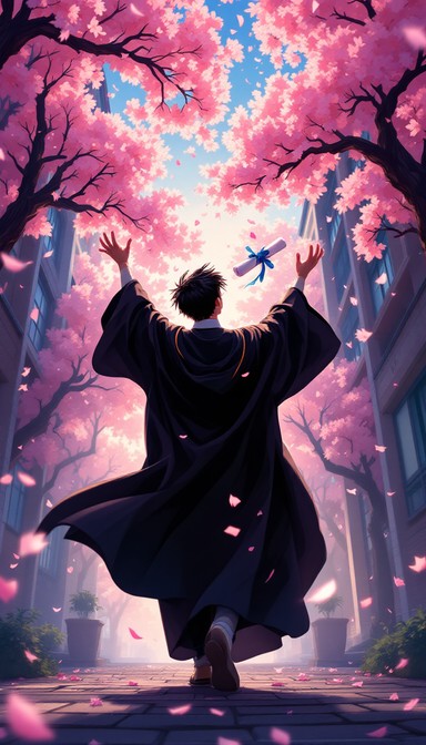 Free Graduation Sakura Dance Image - Graduation, Sakura, Anime ...