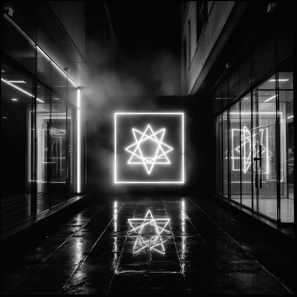 Free Neon Star Reflection Image - Geometric, Neon, Minimal | Download ...