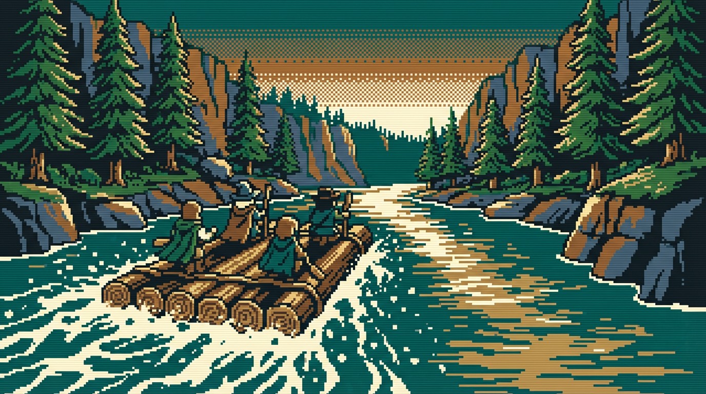 Free Pixel River Adventure Image - Pixel, Retro, 8-bit | Download at ...