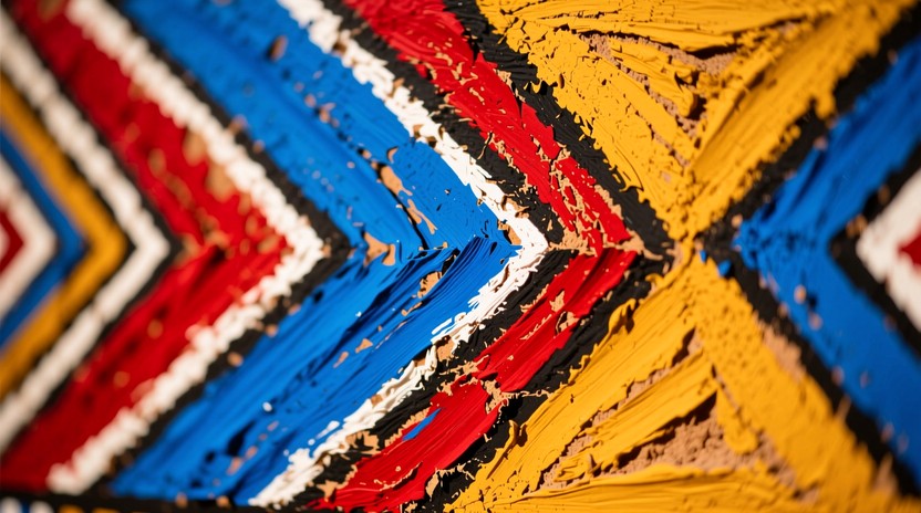Download Vibrant Ndebele Patterns Image - Geometric, African, Tribal ...