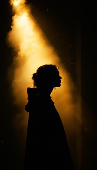 Free Light Through Darkness Image - Silhouette, Contemplation, Dramatic ...