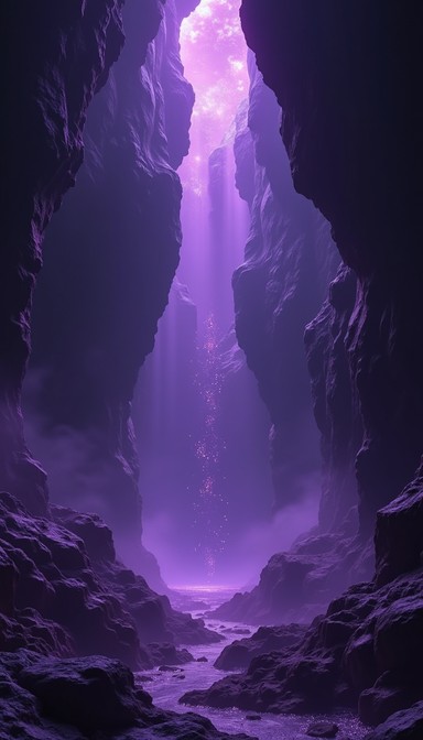 Purple Rocks Chasm Free Mystical Purple Cavern Image - Purple, Cavern, Ethereal | Download ...
