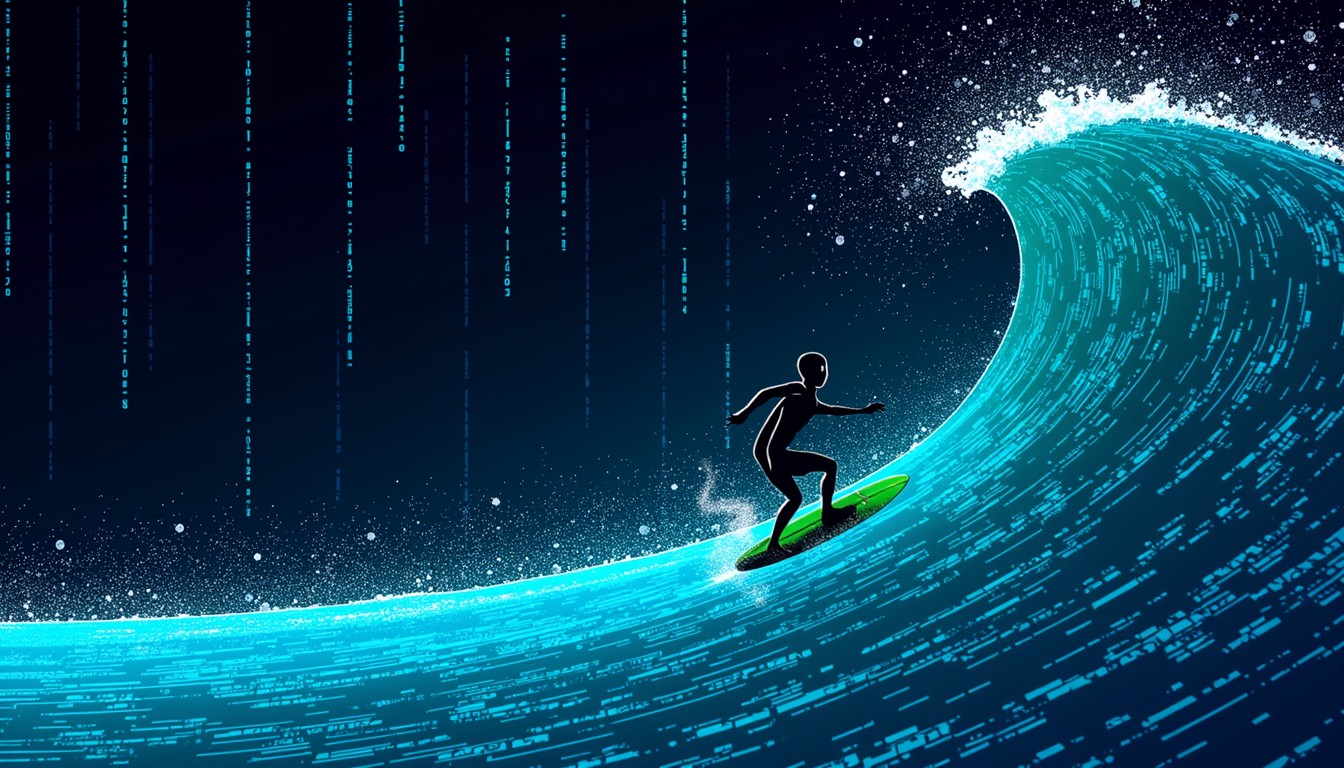 2d Wave Rider Design Free Digital Wave Rider Image - Surfer, Digital, Wave | Download at ...