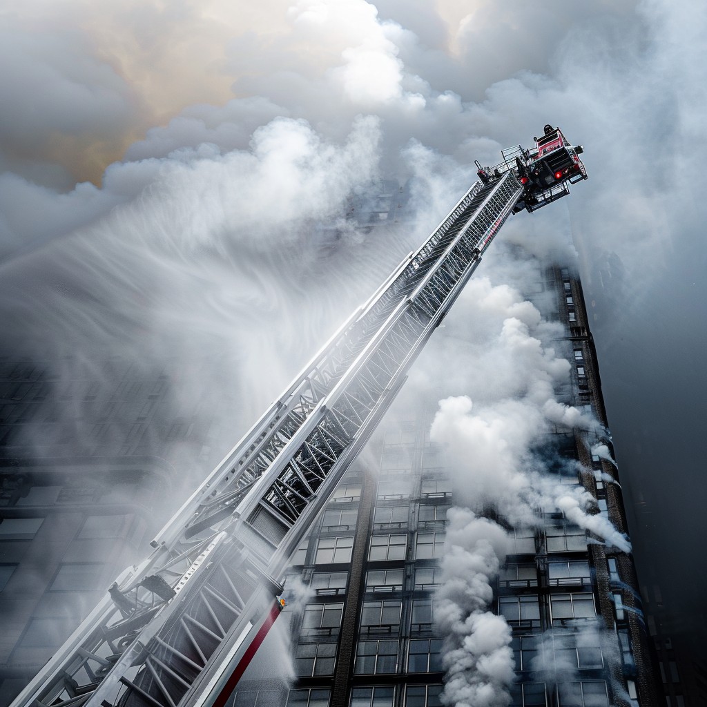 Free Firefighting Aerial Rescue Image - Firefighter, Rescue, Smoke ...