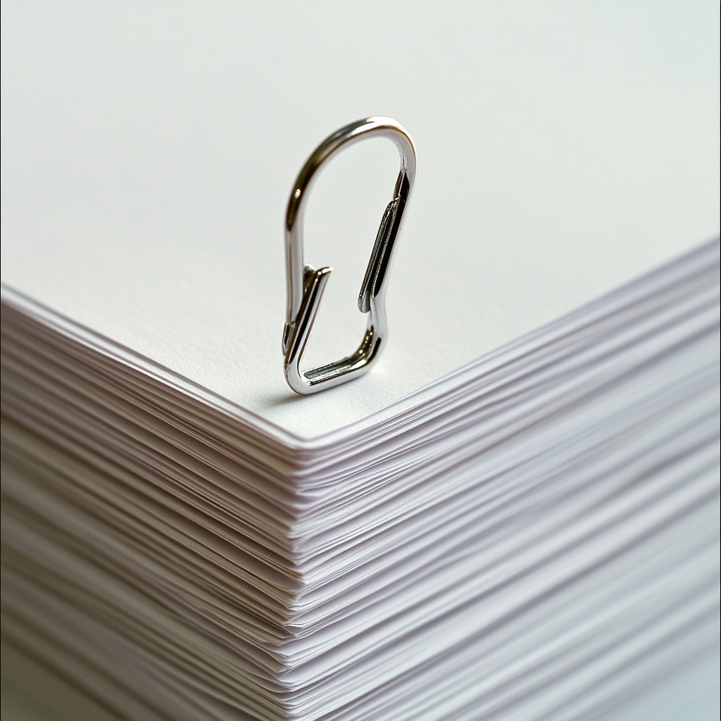 Paperclip Top Free Paperclip on Papers Image - Office, Supplies, Paperclip | Download ...