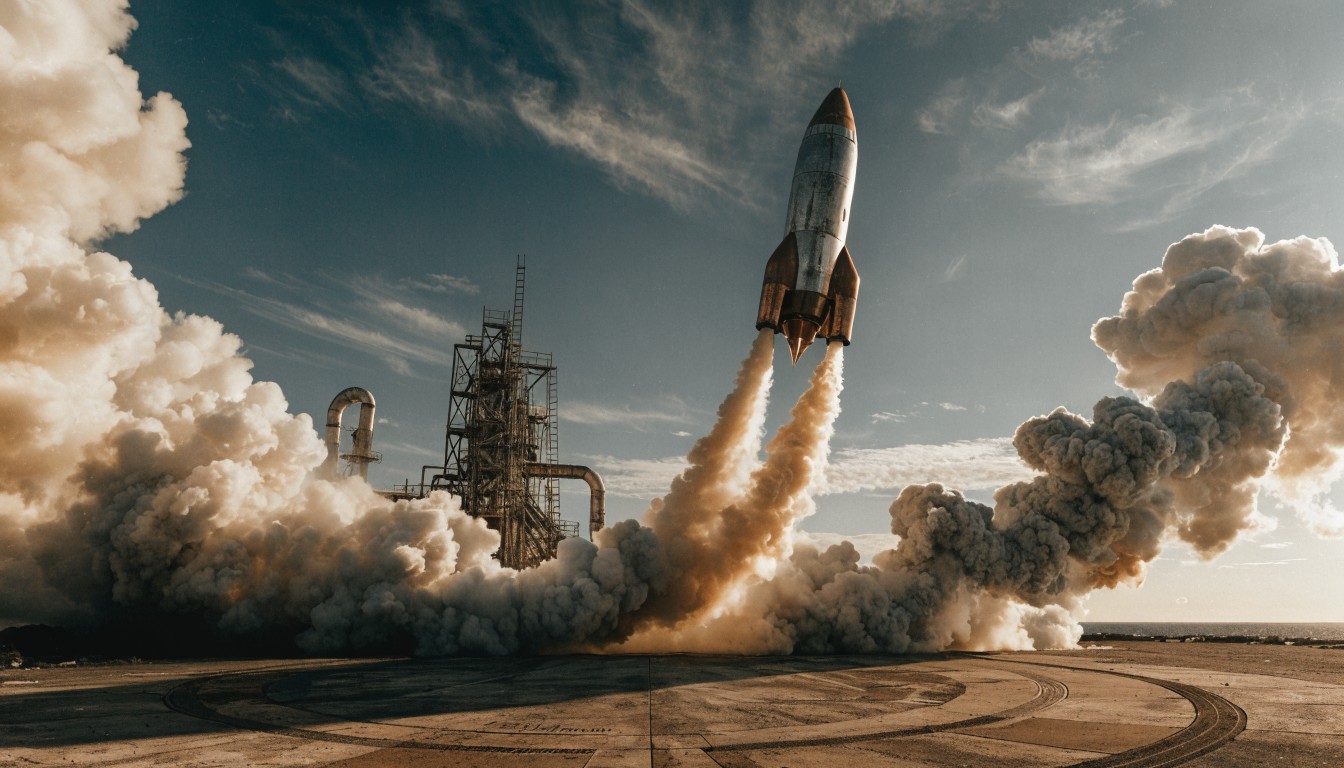 Free Retro Rocket Launch Image - Rocket, Vintage, Launch | Download at ...