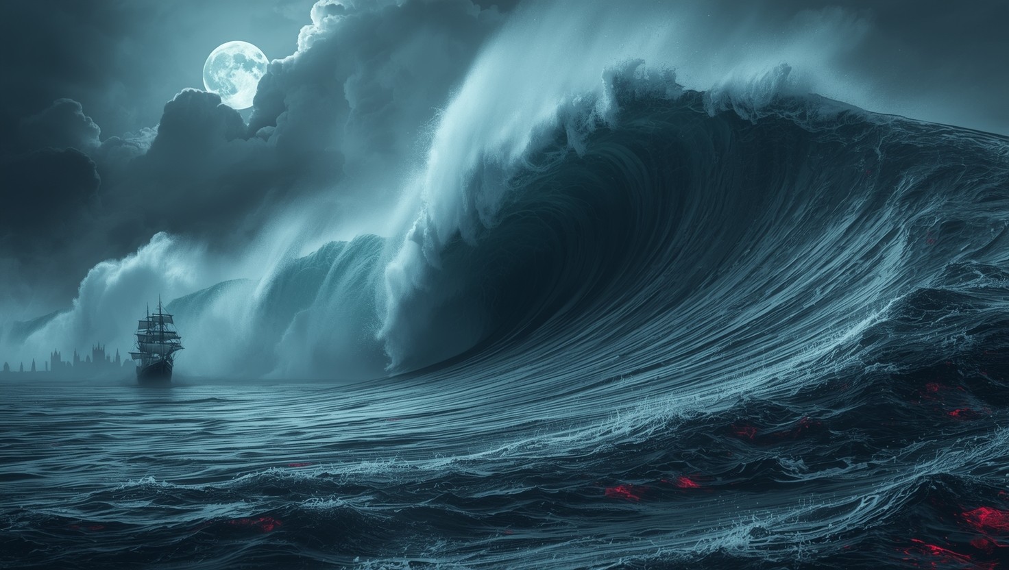 Free Ghostly Ocean Fury Photo - Wave, Ocean, Storm | Download at StockCake