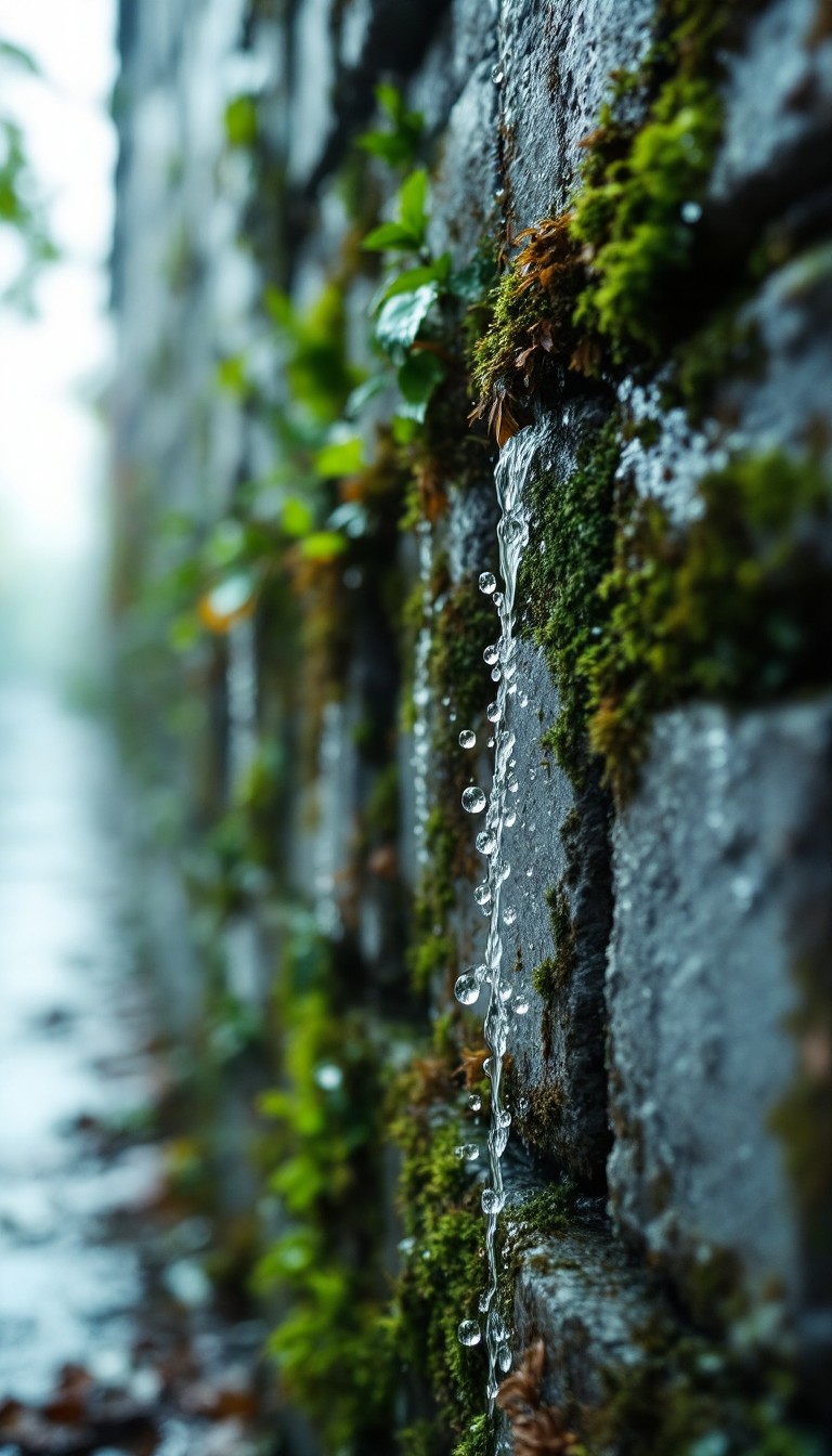Free Moss Meets Water Image - Moss, Droplets, Concrete | Download at ...