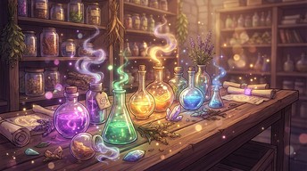 Free Magical Potion Workshop Image - Potion, Magical, Anime | Download ...